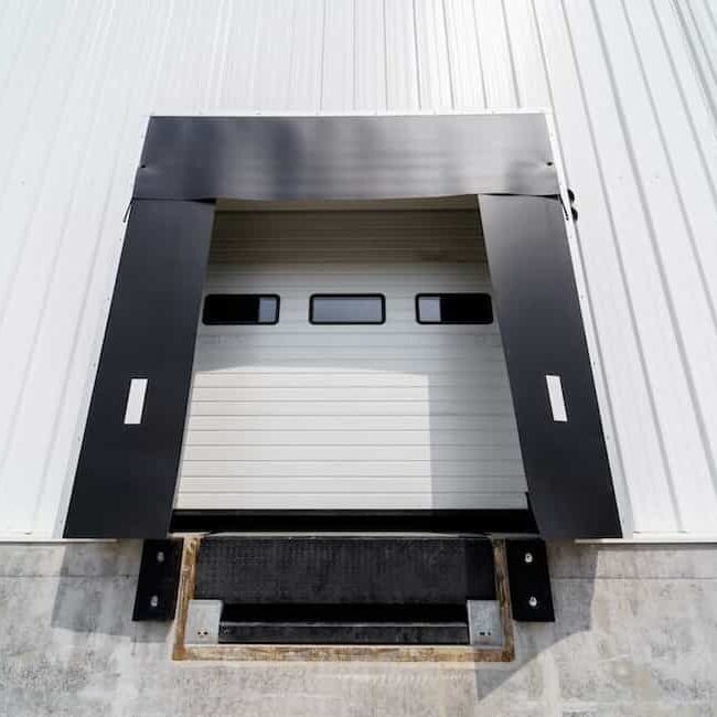 warehouse gate with shelter